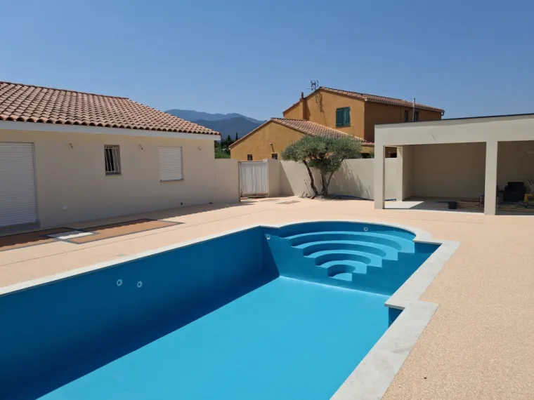 Réfection Piscine, création terrasse, Le Boulou, Salomon CONSTRUCTION