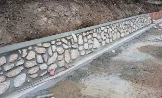 Mur en pierre, Le Boulou, Salomon CONSTRUCTION