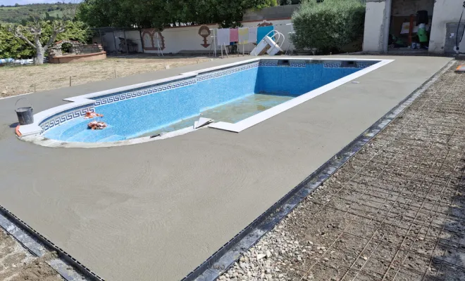 Réfection Piscine, création terrasse, Le Boulou, Salomon CONSTRUCTION