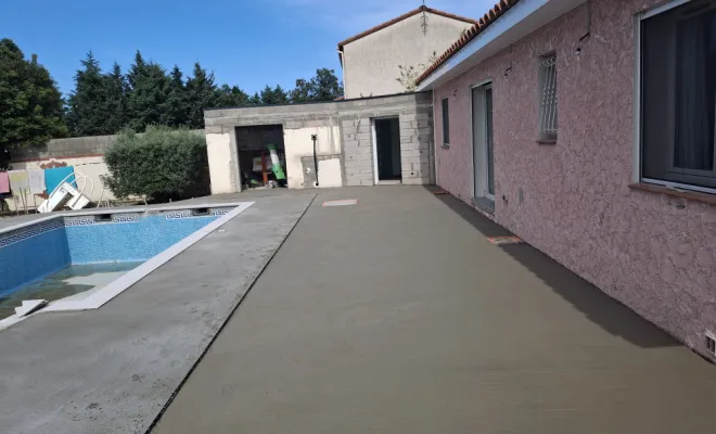 Réfection Piscine, création terrasse, Le Boulou, Salomon CONSTRUCTION