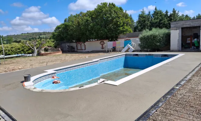 Réfection Piscine, création terrasse, Le Boulou, Salomon CONSTRUCTION