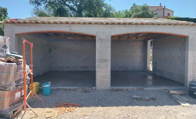 Construction Garage à Maureillas., Le Boulou, Salomon CONSTRUCTION