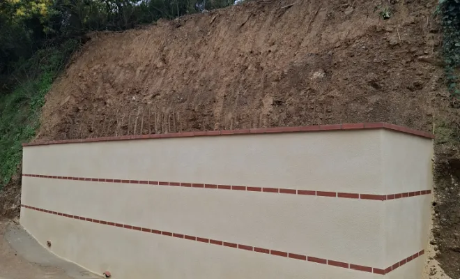 Mur de soutènement., Le Boulou, Salomon CONSTRUCTION
