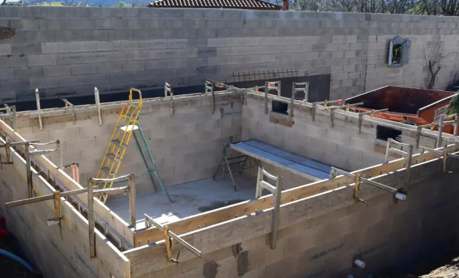 Construction Piscine à Saint Jean Pla De Corts, Le Boulou, Salomon CONSTRUCTION